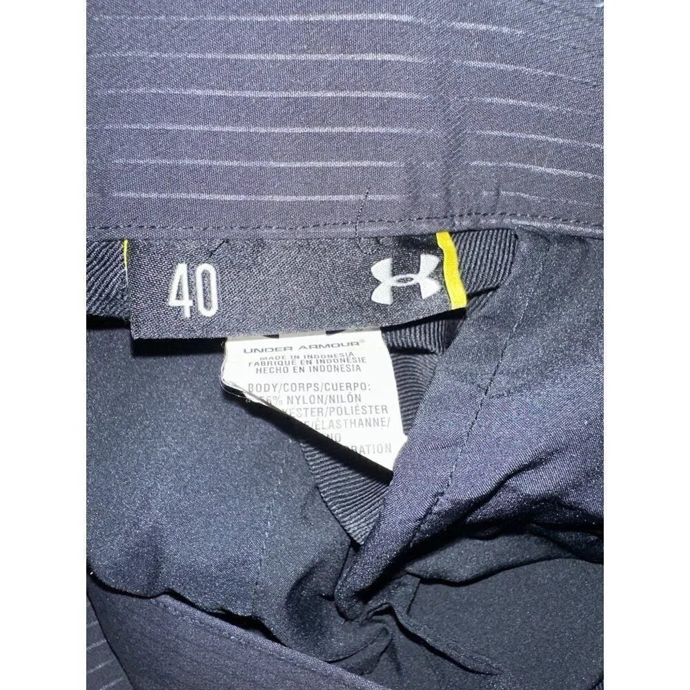 Under Armour Black Stripe Shorts  Size 40‎